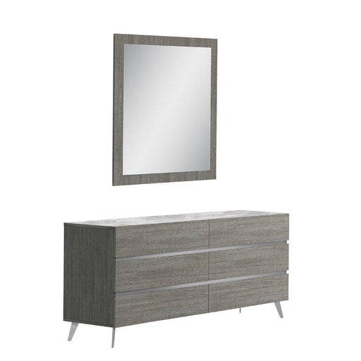 J&M Furniture - Victoria Dresser with Mirror in Melamine and Grey - 18699-DM - GreatFurnitureDeal