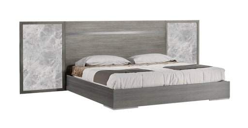 J&M Furniture - Victoria Queen Bed in Melamine and Grey - 18699-Q - GreatFurnitureDeal