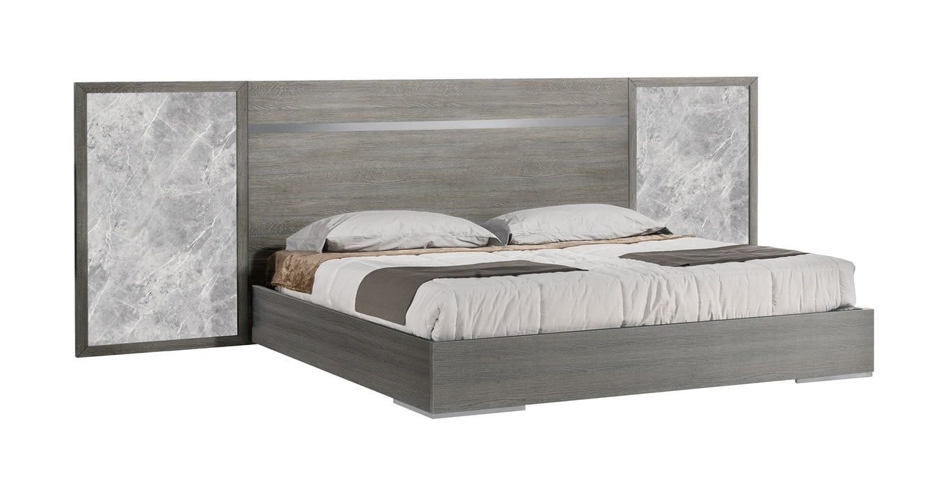 J&M Furniture - Victoria 5 Piece King Bedroom Set in Melamine and Grey - 18699-K-5SET - GreatFurnitureDeal