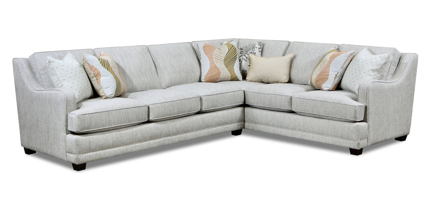 Southern Home Furnishings - Loxley Coconut Sectional in Clay - 7001-31L, 33R Loxley Coconut