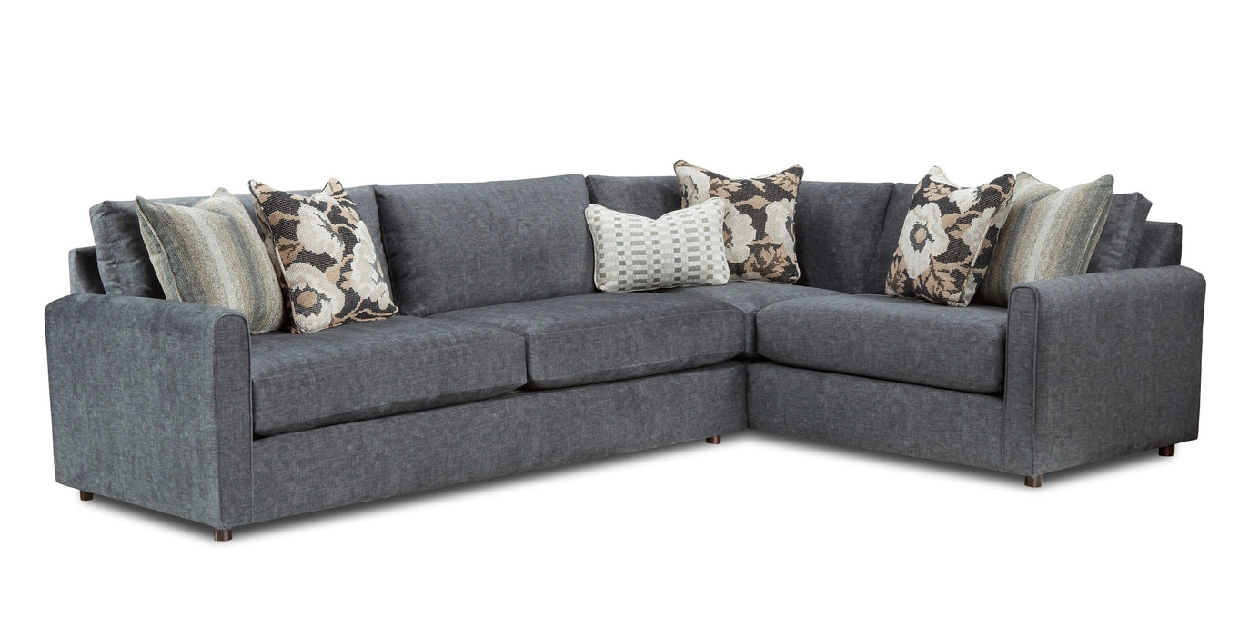 Southern Home Furnishings - Argo Ash Sectional in Grey - 7001-31L, 33R Argo Ash
