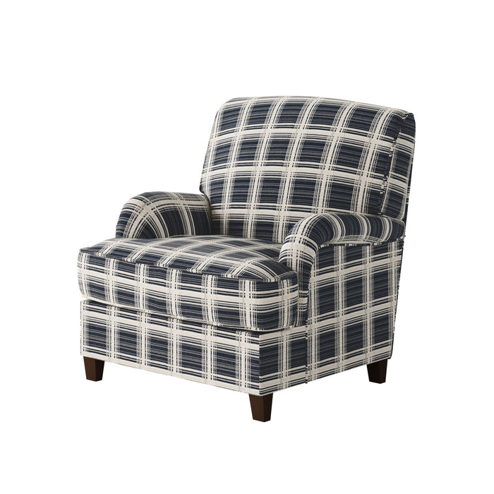 Southern Home Furnishings - Stanza Navy Accent Chair in Blue - 01-02-C Stanza Navy