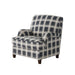 Southern Home Furnishings - Stanza Navy Accent Chair in Blue - 01-02-C Stanza Navy - GreatFurnitureDeal