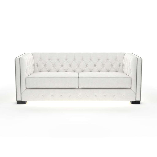 Nativa Interiors - Mirel Tufted Sofa 80" in Off White - SOF-MIREL-80-CL-PF-WHITE - GreatFurnitureDeal