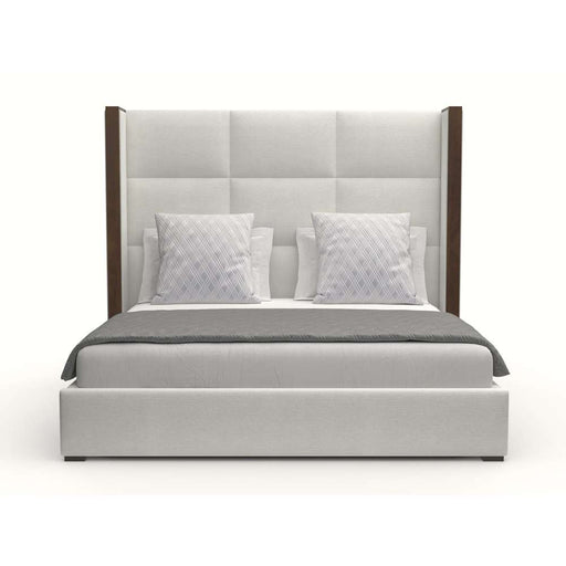 Nativa Interiors - Irenne Square Tufted Upholstered Medium King Off White Bed - BED-IRENNE-SQ-MID-KN-PF-WHITE - GreatFurnitureDeal