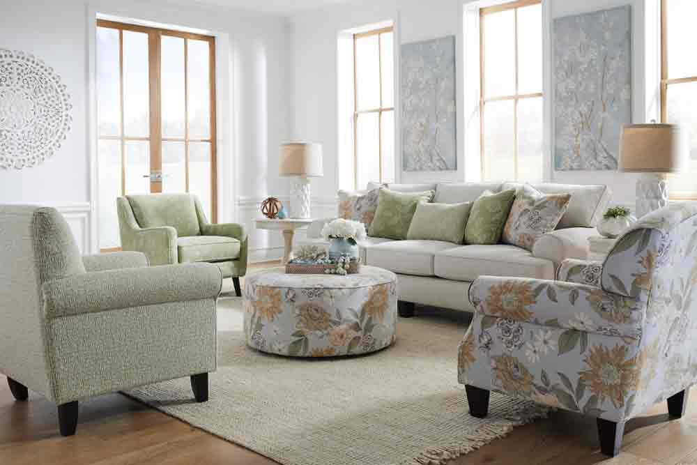 Southern Home Furnishings - Celadon Salt Sofa in Grey - 4200-KP Celadon Salt Sofa