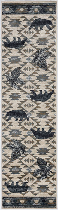 KAS Oriental Rugs - Chester Ivory/Blue Area Rugs - CHS5634 - GreatFurnitureDeal