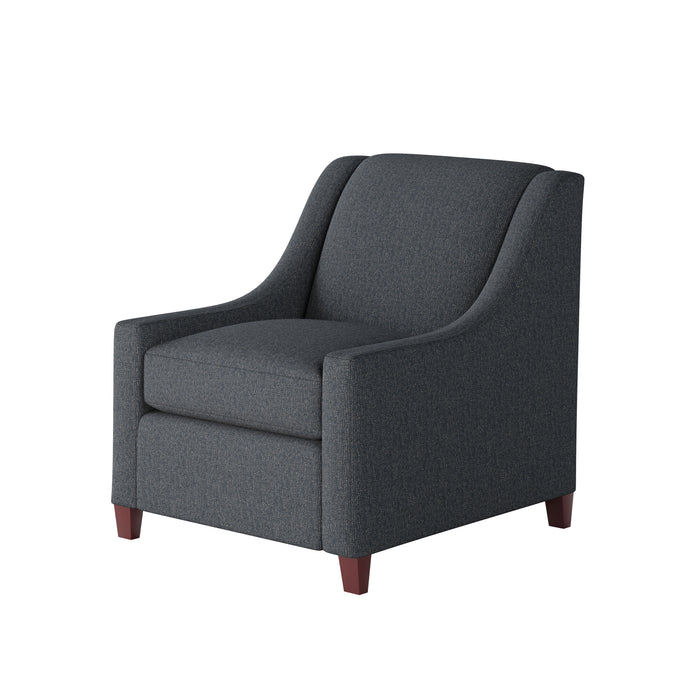 Southern Home Furnishings - Truth or Dare Navy Accent Chair in Blue - 552-C Truth or Dare Navy - GreatFurnitureDeal