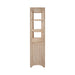 Worlds Away - Etagere With Two Door Fluted Cabinet in Cerused Oak - YOUNG CO - GreatFurnitureDeal