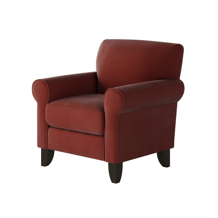 Southern Home Furnishings - Bella Rouge Accent Chair in Rouge - 512-C Bella Rouge - GreatFurnitureDeal