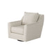 Southern Home Furnishings - Truth or Dare Salt Swivel Glider Chair in Off-White - 67-02G-C Truth or Dare Salt - GreatFurnitureDeal