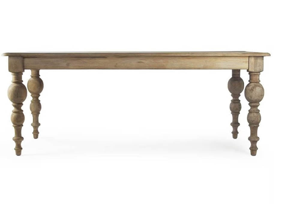 Zentique - Felicia Limed Gray Oak 79'' Wide Rectangular Dining Table -  T015 E272 298