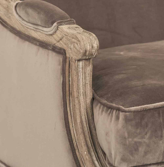 Zentique - Louis Brown Velvet Accent Chair - B007 E272 V011