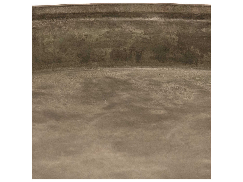 Zentique - Distressed Rustic Bronze 44'' Wide Round Coffee Table - CCINC020A - GreatFurnitureDeal