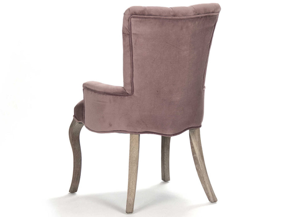 Zentique - Iris Rose Velvet Accent Chair - CF005 E272 V004