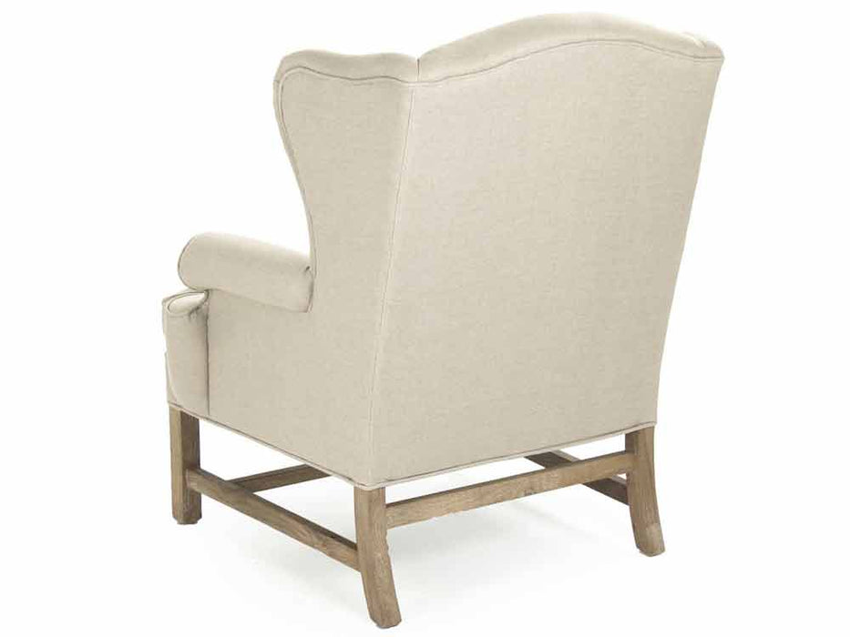 Zentique - Fabien Natural Linen Accent Chair - CF090 E272 A003 - GreatFurnitureDeal