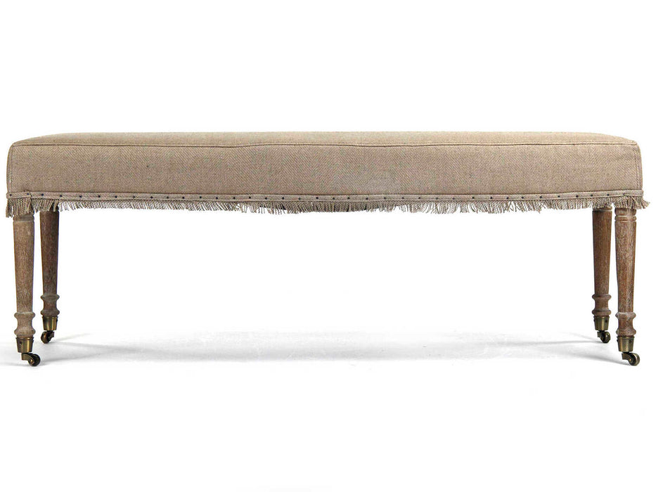 Zentique - Laurent Hemp Linen Accent Bench - CF168 E272 H009 REC