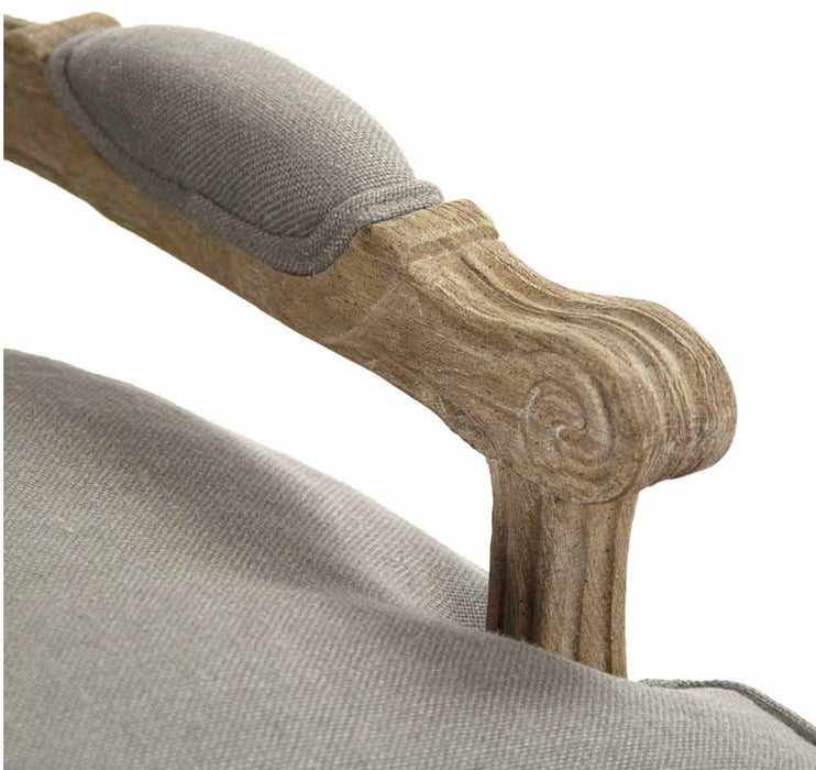 Zentique - Bastille Grey Linen Accent Chair - CFH004 E272 A048