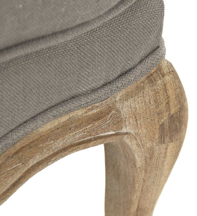 Zentique - Bastille Grey Linen Accent Chair - CFH004 E272 A048
