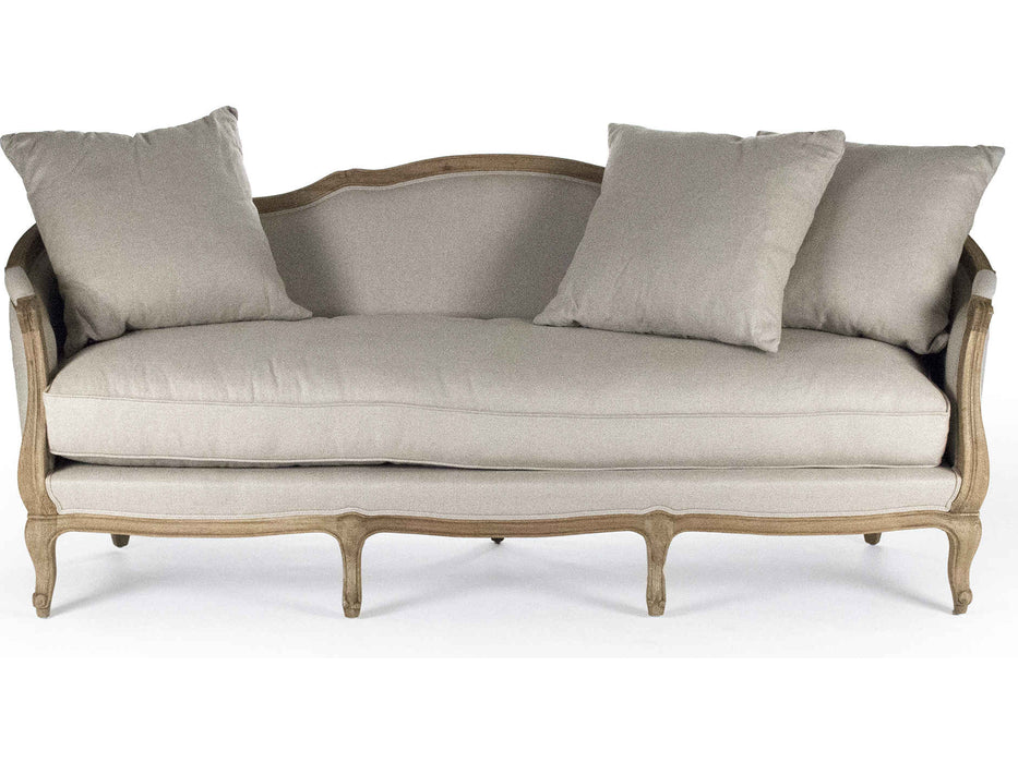 Zentique - Maison Natural Linen Sofa Couch - CFH007-3 E255 A003 - GreatFurnitureDeal