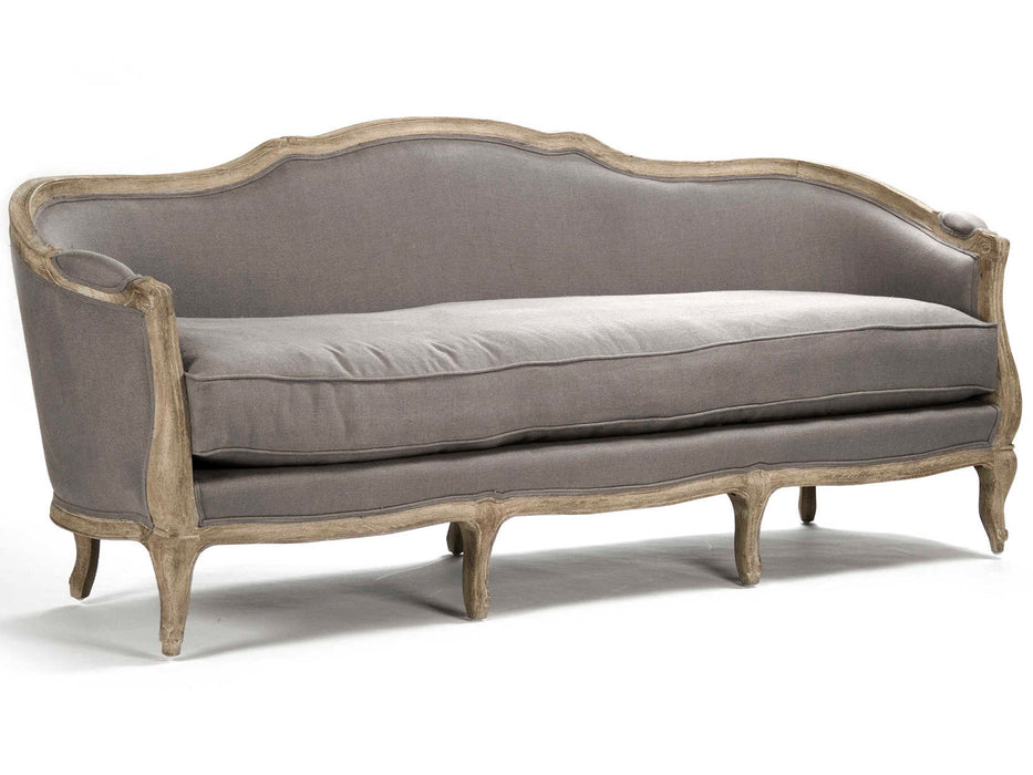 Zentique - Maison Grey Linen Sofa Couch - CFH007-3 E272 A048 - GreatFurnitureDeal