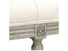 Zentique - Louis Off-White Cotton Accent Bench - CFH034-3 432 C020 - GreatFurnitureDeal