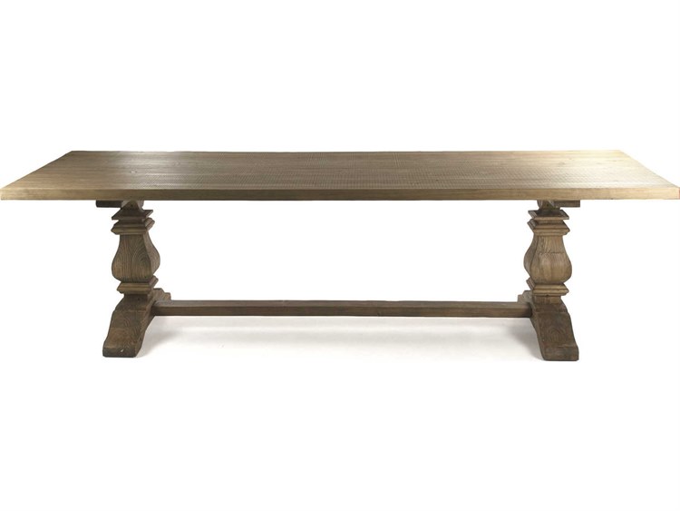 Zentique - Avery Stained Natural 110'' Wide Rectangular Dining Table - ZENCT514 701 - GreatFurnitureDeal
