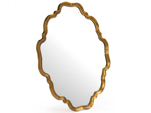 Zentique - Carel Distressed Gold 27'' Wide Wall Mirror - ELT150290 - GreatFurnitureDeal