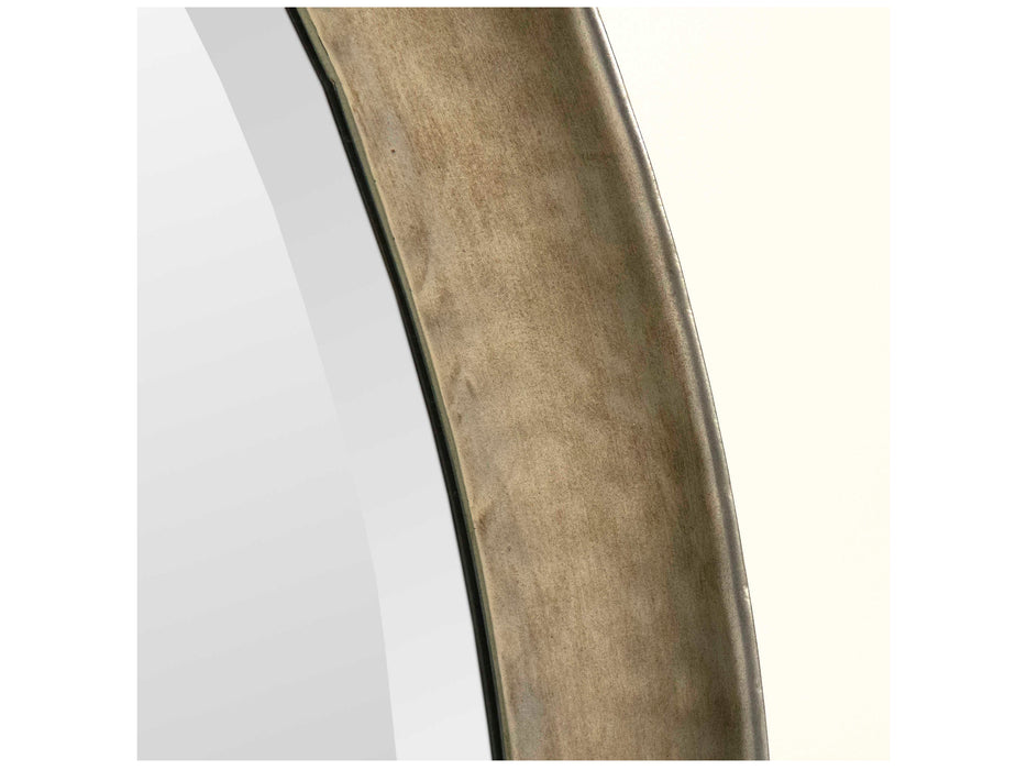 Zentique - Ida Pale Gold 38''W x 15''H Oval Wall Mirror - EZT142130M - GreatFurnitureDeal