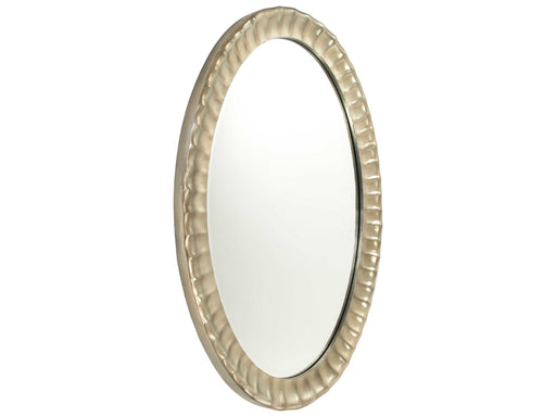 Zentique - Perle Distressed Silver 33''W x 45''H Oval Wall Mirror - EZT142271 - GreatFurnitureDeal