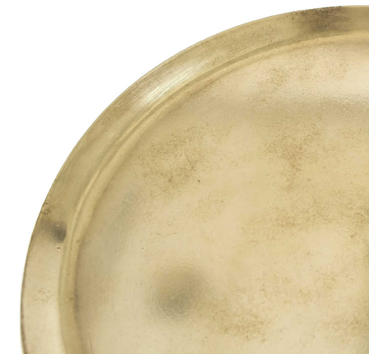 Zentique - Belora Antique Gold 17'' Wide Round Pedestal Table - EZT160578