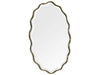 Zentique - Odette Distressed Light Gold 20'' Wide Oval Wall Mirror - EZT161074S - GreatFurnitureDeal