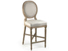 Zentique - Medallion Side Counter Height Stool - FC011-35 Counter E255 A003 - GreatFurnitureDeal