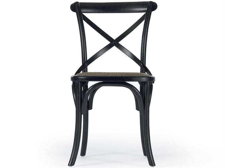 Zentique - Parisienne Black Birch / Brown Side Dining Chair - SET OF 2 - FC035 301-1 Brown Seat