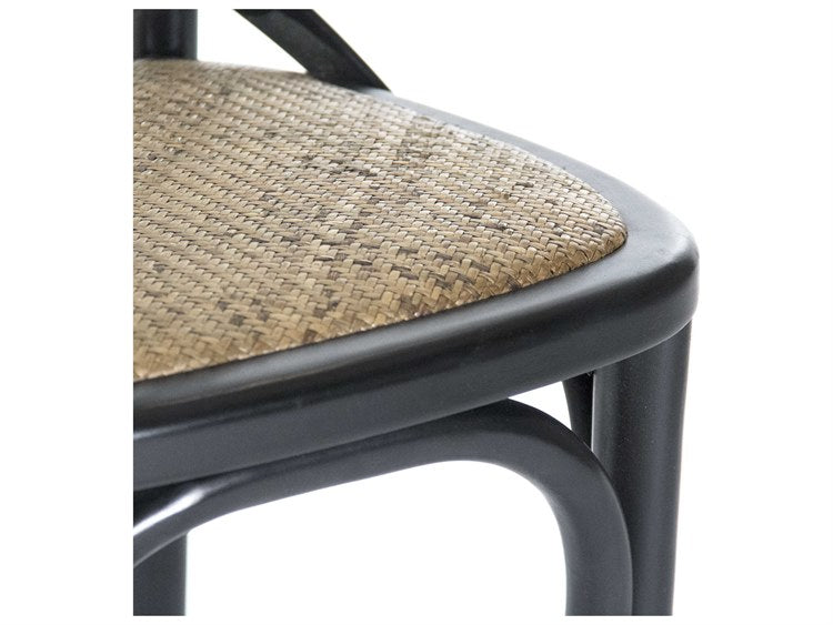 Zentique - Parisienne Black Birch / Brown Side Dining Chair - SET OF 2 - FC035 301-1 Brown Seat