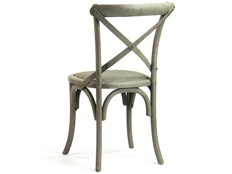 Zentique - Parisienne Faux Olive Green Birch Side Dining Chair - SET OF 2 - FC035 432