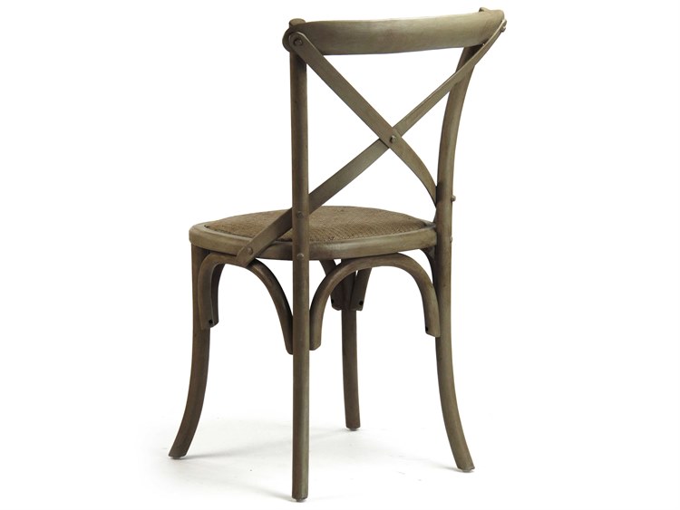 Zentique - Parisienne Raw Umber Oak Side Dining Chair - SET OF 2 - FC035 P204 - GreatFurnitureDeal