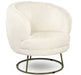 Zentique - White Faux Accent Chair - GH002-RW - GreatFurnitureDeal
