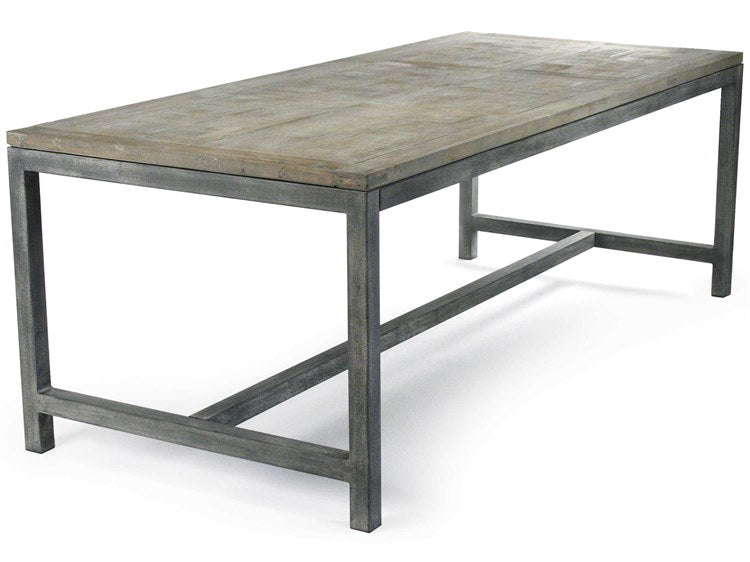 Zentique - Abner Weathered Grey 87'' Wide Rectangular Dining Table - ZENHS058