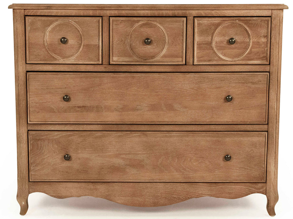 Zentique - Edward Limed Grey Oak Five-Drawer Single Dresser - HT1188 E272