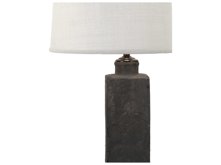 Zentique - Pottery Distressed Dark Grey 18'' High Table Lamp - L5297S
