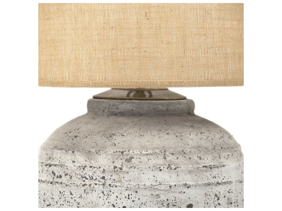 Zentique - Romello Distressed Taupe Table Lamp - L8489 XS - GreatFurnitureDeal