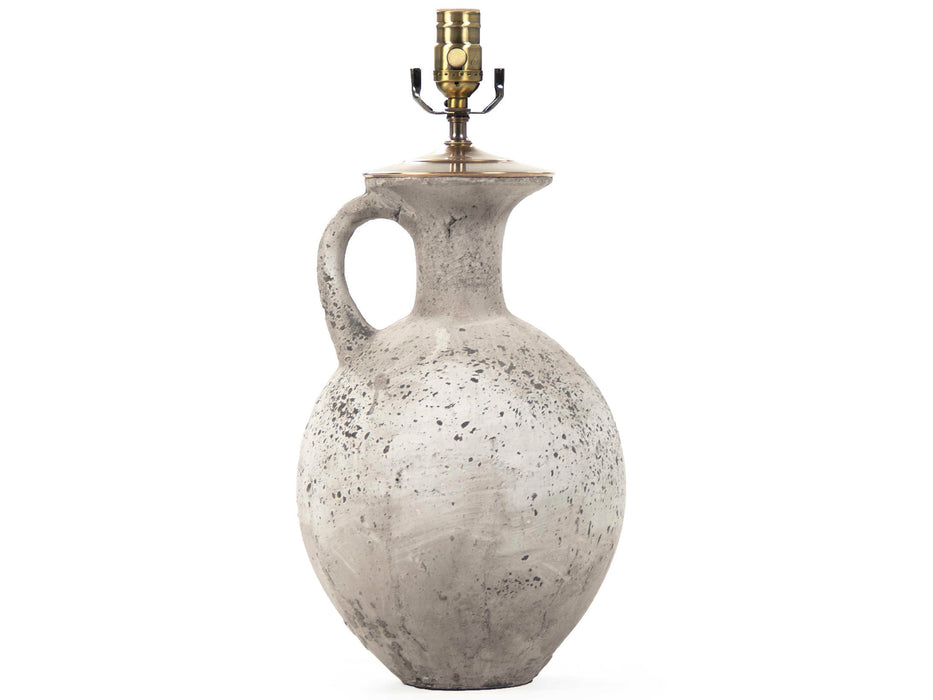Zentique - Ariah Distressed Taupe Table Lamp - L8496 L