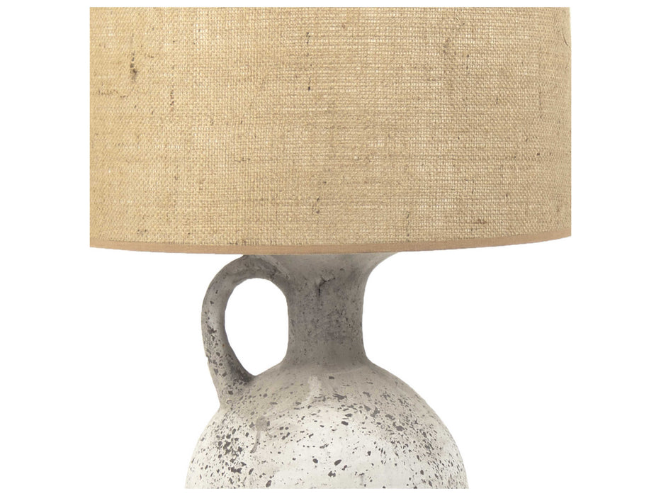 Zentique - Ariah Distressed Taupe Table Lamp - L8496 L - GreatFurnitureDeal