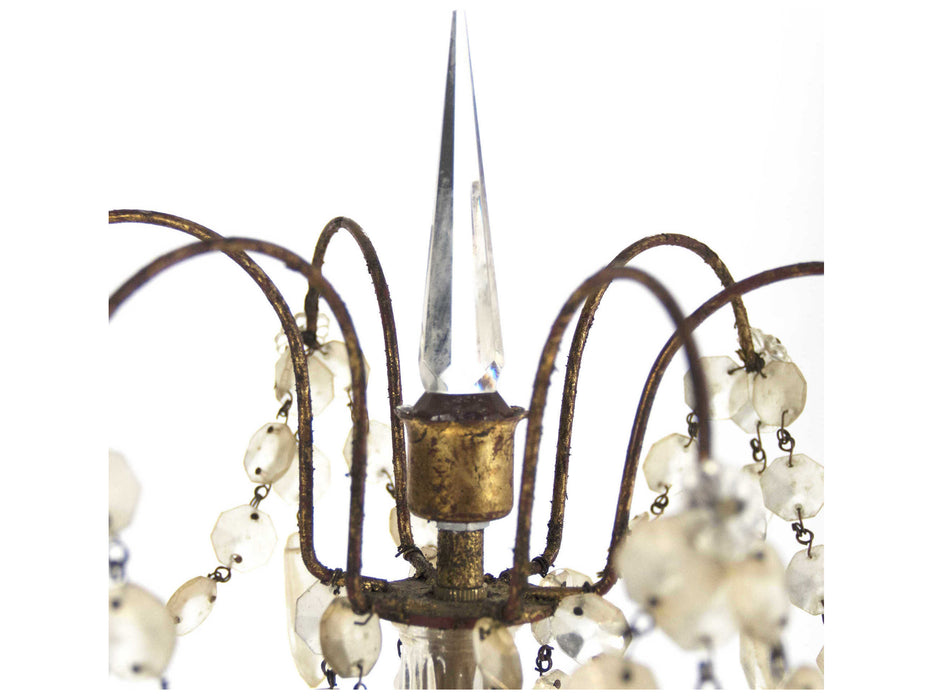 Zentique - Agnes Gold Leaf 6-light Crystal Buffet Lamp - LI-05-134