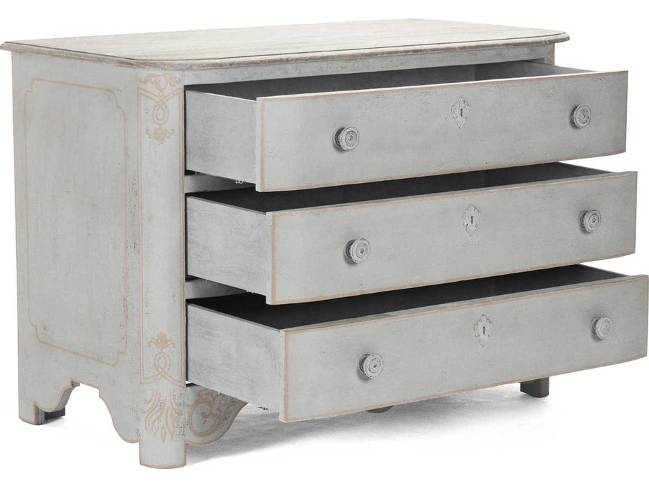 Zentique - Patric Natural / Distressed Grey Three-Drawer Single Dresser - LI-S10-12-44