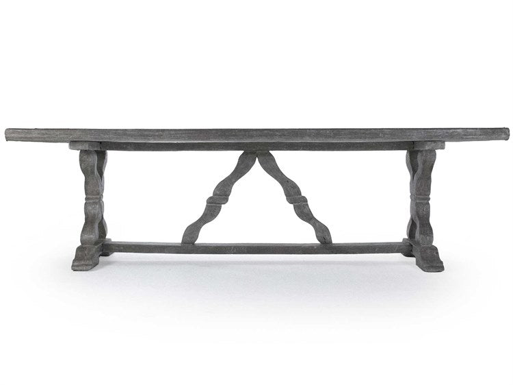 Zentique - Lucie Distressed Grey 102'' Wide Rectangular Dining Table - ZENLI-S10-25-58S-FG