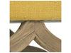 Zentique - Judith Natural / Yellow Raw Silk Accent Bench - LI-S13-18-100 Yellow - GreatFurnitureDeal
