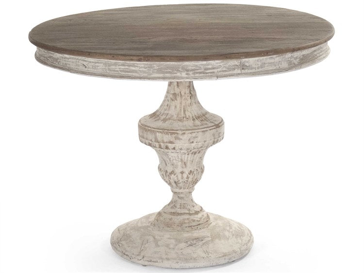 Zentique - Jesse Natural / Distressed 39'' Wide Round Dining Table - ZENLI-S13-25-92
