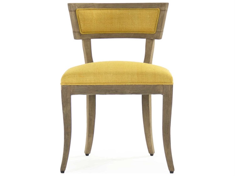 Zentique - Ayer Yellow Raw Silk Side Dining Chair - LI-SH14-22-91 Yellow